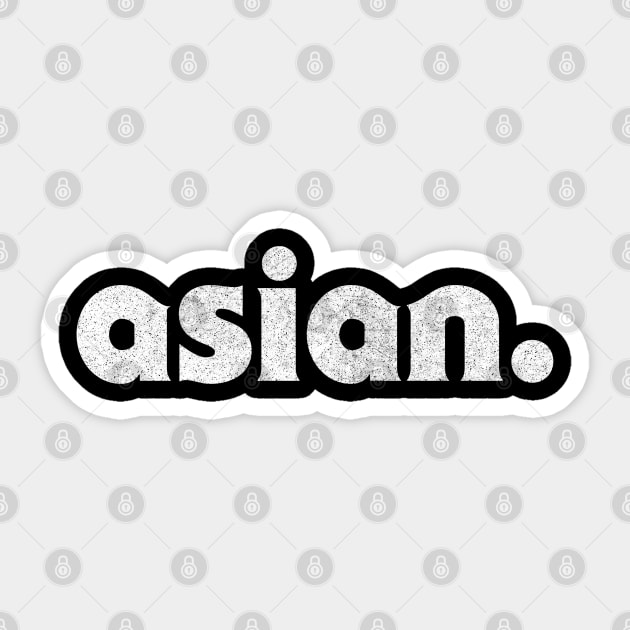 Asian / Faded Type Design Sticker by DankFutura